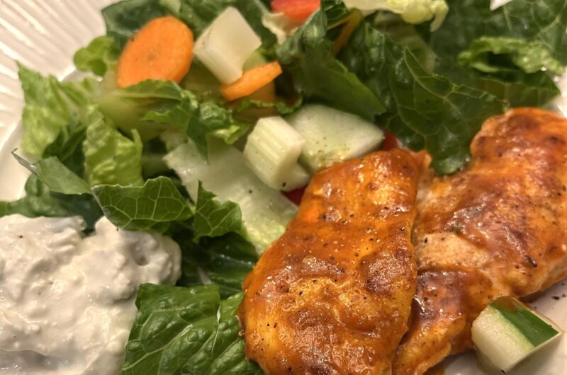 Buffalo Chicken Salad with Blue Cheese Dressing